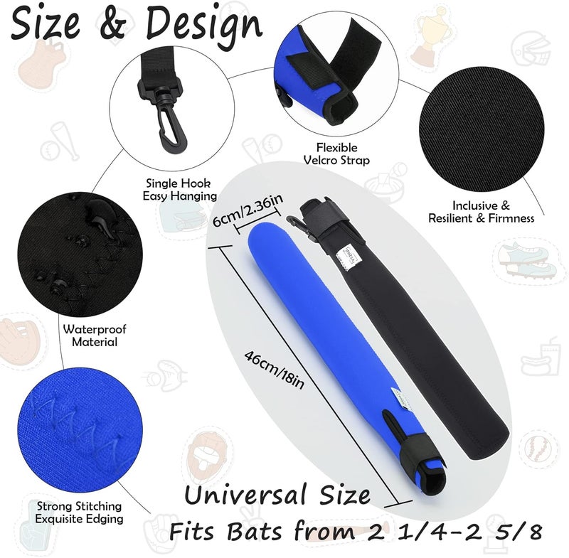 ILHSTY Bat Protector Sleeve for Baseball & Softball, Bat Warmer & Cover With Hook - Image 4